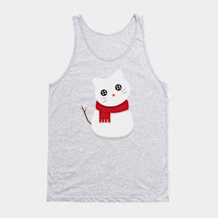 Cute Kawaii Snowcat Tank Top